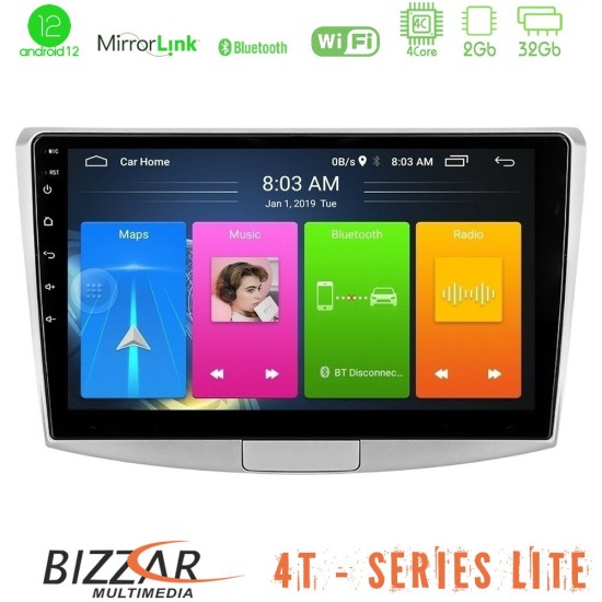 Bizzar 4T Series VW Passat 4Core Android13 2+32GB Navigation Multimedia Tablet 10"