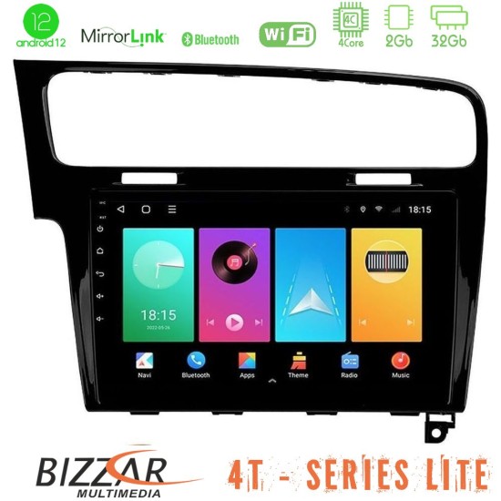 Bizzar 4T Series VW GOLF 7 4Core Android13 2+32GB Navigation Multimedia Tablet 10"