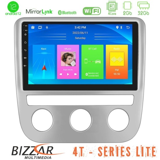 Bizzar 4T Series VW Scirocco 2008-2014 4Core Android13 2+32GB Navigation Multimedia Tablet 9"