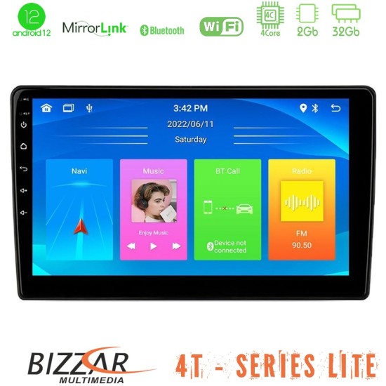 Bizzar 4T Series VW Group 4Core Android13 2+32GB Navigation Multimedia Tablet 10"