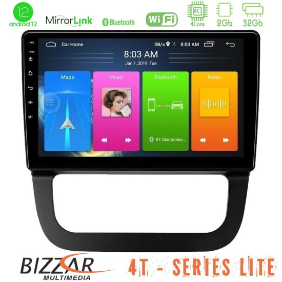 Bizzar 4T Series VW Jetta 4Core Android13 2+32GB Navigation Multimedia Tablet 10"