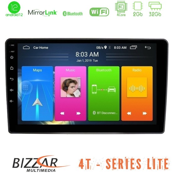 Bizzar 4T Series VW Passat 4Core Android13 2+32GB Navigation Multimedia Tablet 9"