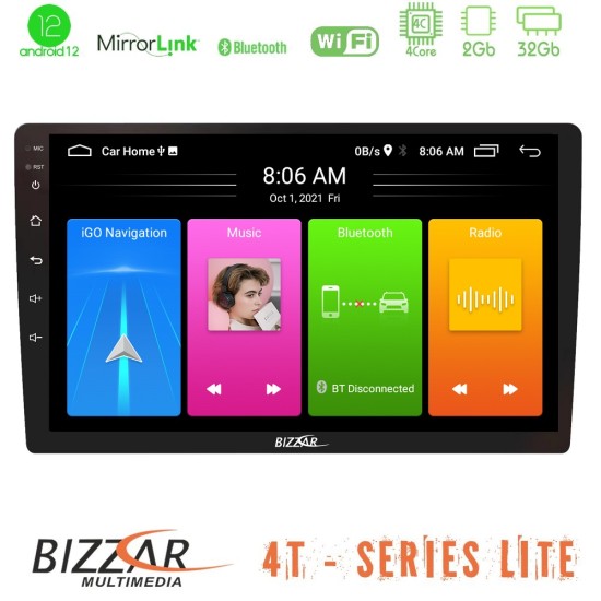 Bizzar 4T Series Android12 2+32GB Navigation Multimedia Tablet 10"