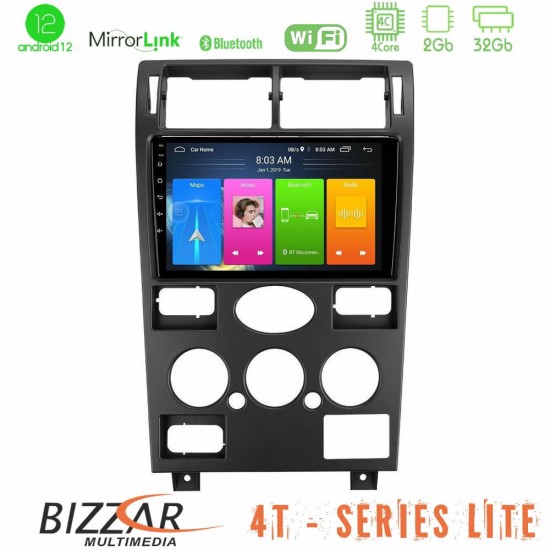 Bizzar 4T Series Ford Mondeo 2001-2004 4Core Android13 2+32GB Navigation Multimedia Tablet 9"