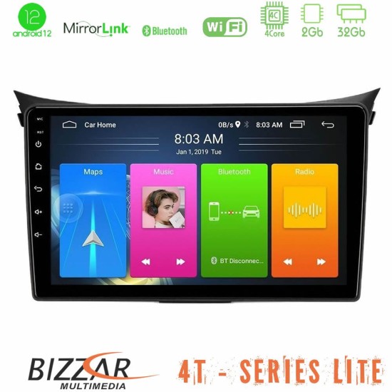 Bizzar 4T Series Hyundai i30 2012-2017 4Core Android13 2+32GB Navigation Multimedia Tablet 9"