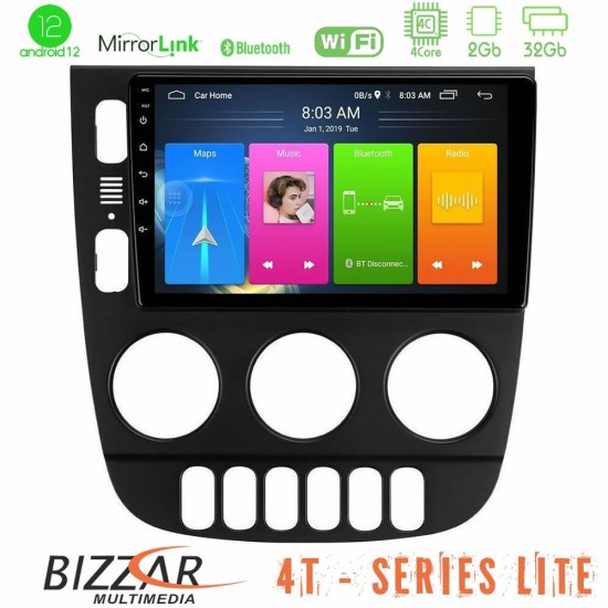 Bizzar 4T Series Mercedes ML Class 1998-2005 4Core Android13 2+32GB Navigation Multimedia Tablet 9"