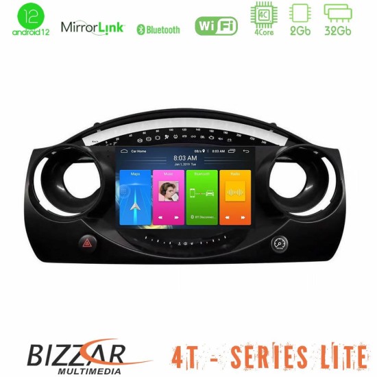 Bizzar 4T Series Mini Cooper R50 4Core Android13 2+32GB Navigation Multimedia Tablet 9"