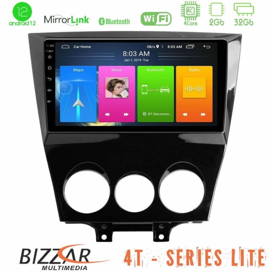 Bizzar 4T Series Mazda RX8 2008-2012 4Core Android13 2+32GB Navigation Multimedia Tablet 9"