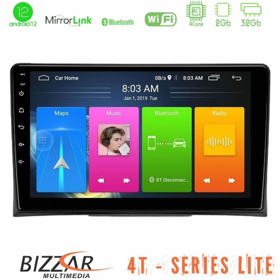 Bizzar 4T Series VW Transporter 2003-2015 4Core Android13 2+32GB Navigation Multimedia Tablet 9"