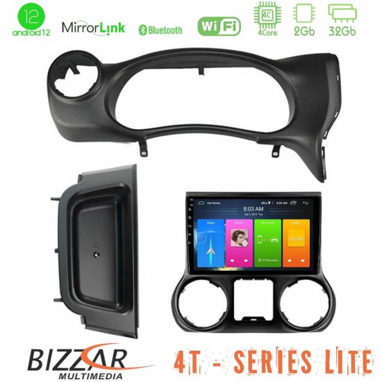 Bizzar 4T Series Jeep Wrangler 2014-2017 4core Android13 2+32GB Navigation Multimedia Tablet 10"