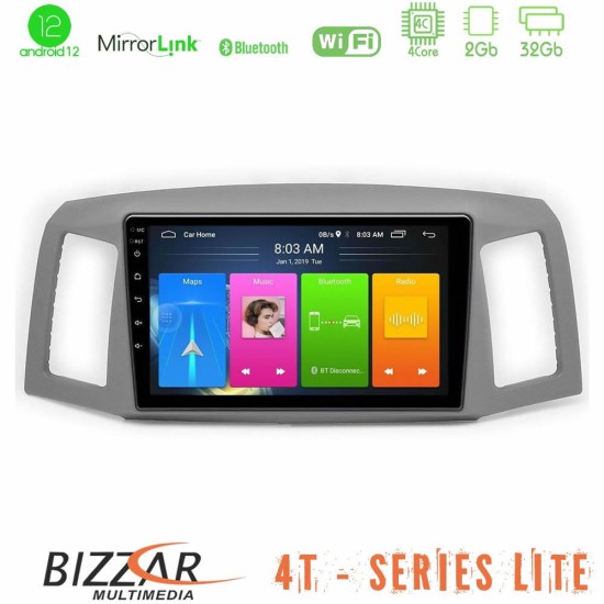 Bizzar 4T Series Jeep Grand Cherokee 2005-2007 4core Android13 2+32GB Navigation Multimedia Tablet 10"