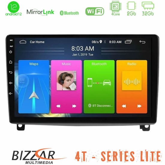 Bizzar 4T Series Peugeot 407 4core Android13 2+32GB Navigation Multimedia Tablet 9"