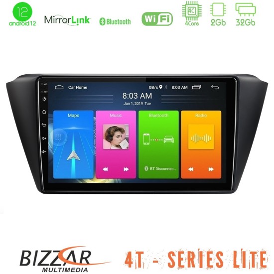 Bizzar 4T Series Skoda Fabia 2015-2021 4Core Android13 2+32GB Navigation Multimedia Tablet 9"