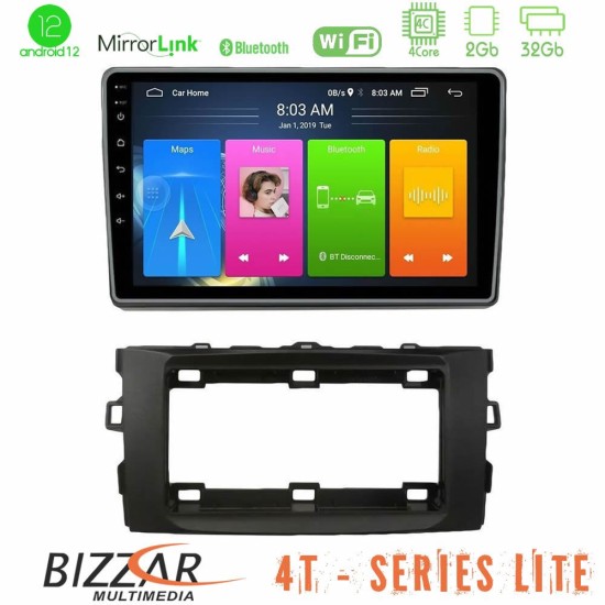 Bizzar 4T Series Toyota Auris 2013-2016 4core Android13 2+32GB Navigation Multimedia Tablet 10"