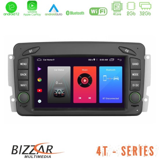 Bizzar OEM C Class / CLK Class (W203/W209) 4core Android12 2+32GB Navigation Multimedia Deckless 7" με Carplay/AndroidAuto