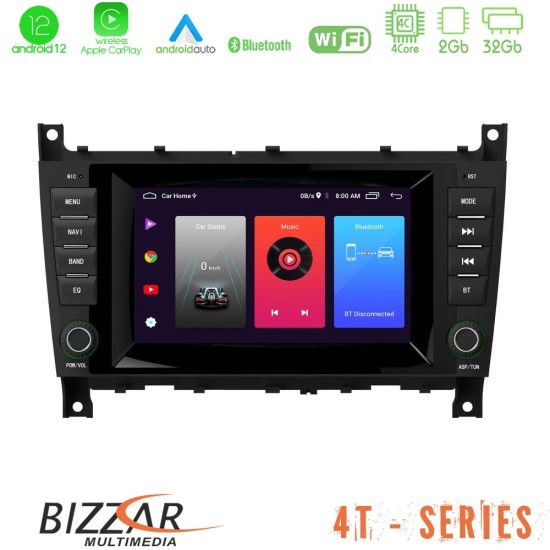 Bizzar OEM Mercedes W203 Facelift 4core Android12 2+32GB Navigation Multimedia Deckless 7" με Carplay/AndroidAuto