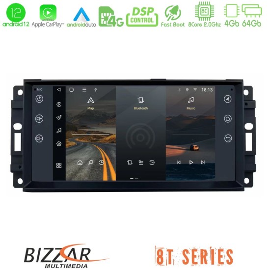 Bizzar OEM Jeep 8core Android12 4+64GB Navigation Multimedia Deckless 7" με Carplay/AndroidAuto