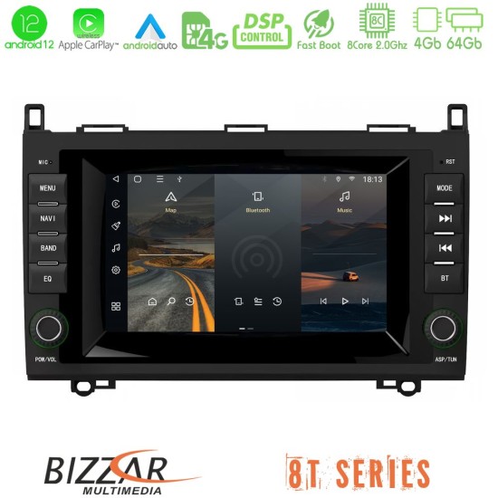 Bizzar OEM Mercedes A/B/Sprinter/Vito 8core Android12 4+64GB Navigation Multimedia Deckless 7" με Carplay/AndroidAuto