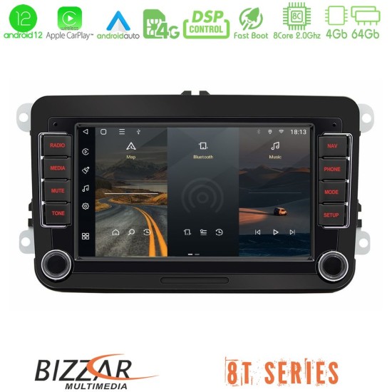 Bizzar OEM VW Group 8core Android12 4+64GB Navigation Multimedia Deckless 7" με Carplay/AndroidAuto