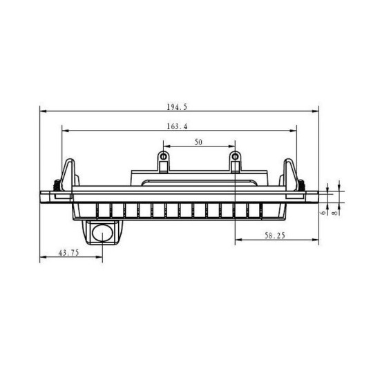 Bizzar Mercedes CLA/GLE/C/S Class OEM Κάμερα Οπισθοπορείας 1080HD