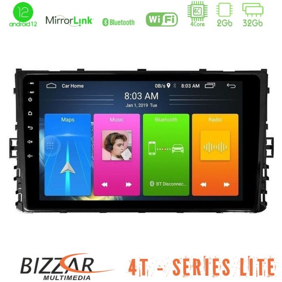 Bizzar 4T Series VW MQB 2017-> 4core Android13 2+32GB Navigation Multimedia Tablet 9"