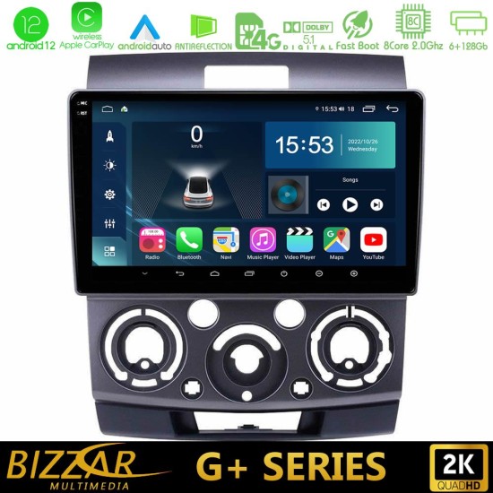 Bizzar G+ Series Ford Ranger/Mazda BT50 8core Android12 6+128GB Navigation Multimedia Tablet 9"