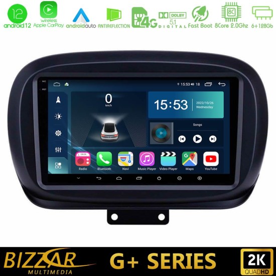 Bizzar G+ Series Fiat 500X 8core Android12 6+128GB Navigation Multimedia Tablet 9"