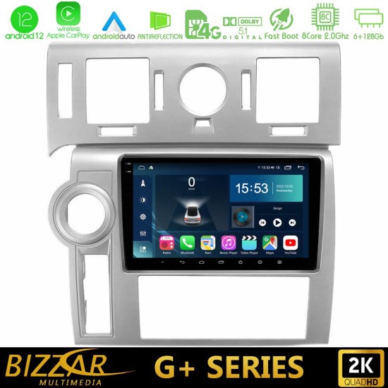 Bizzar G+ Series Hummer H2 2008-2009 8core Android12 6+128GB Navigation Multimedia Tablet 9"