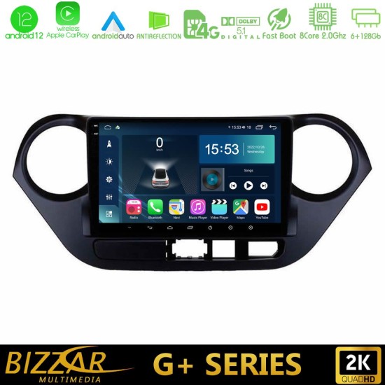 Bizzar G+ Series Hyundai i10 2014-2020 8core Android12 6+128GB Navigation Multimedia Tablet 9"