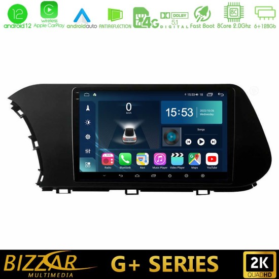 Bizzar G+ Series Hyundai i20 2021-2024 8core Android12 6+128GB Navigation Multimedia Tablet 9"