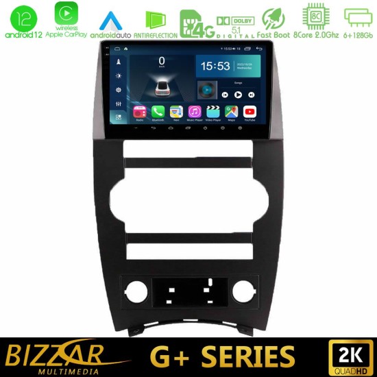 Bizzar G+ Series Jeep Commander 2007-2008 8core Android12 6+128GB Navigation Multimedia Tablet 9"