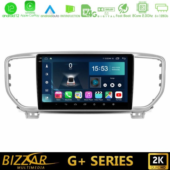 Bizzar G+ Series Kia Sportage 2018-2021 8Core Android12 6+128GB Navigation Multimedia Tablet 9"