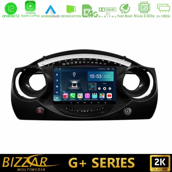 Bizzar G+ Series Mini Cooper R50 8Core Android12 6+128GB Navigation Multimedia Tablet 9"