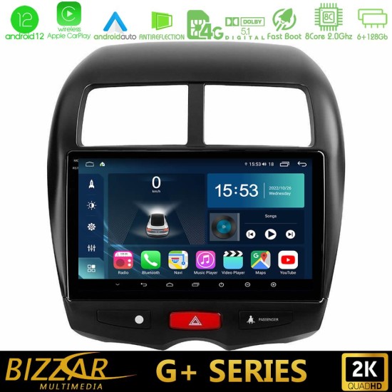 Bizzar G+ Series Mitsubishi ASX 8core Android12 6+128GB Navigation Multimedia Tablet 10"