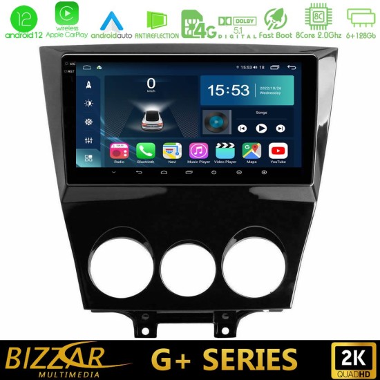 Bizzar G+ Series Mazda RX8 2008-2012 8Core Android12 6+128GB Navigation Multimedia Tablet 9"