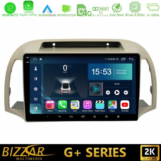 Bizzar G+ Series Nissan Micra K12 2002-2010 8core Android12 6+128GB Navigation Multimedia Tablet 9"