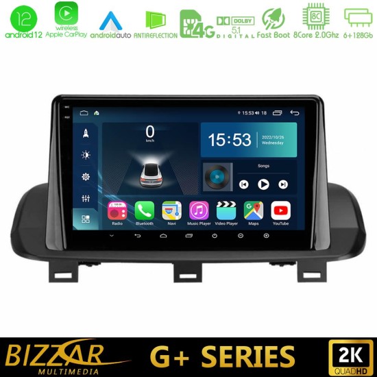 Bizzar G+ Series Nissan Qashqai J12 & X-Trail T33 8core Android12 6+128GB Navigation Multimedia Tablet 10"