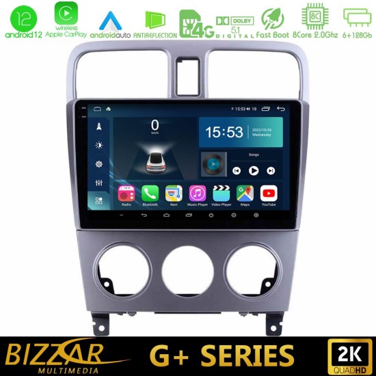 Bizzar G+ Series Subaru Forester 2003-2007 8core Android12 6+128GB Navigation Multimedia Tablet 9"