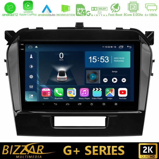 Bizzar G+ Series Suzuki Vitara 2015-2021 8core Android12 6+128GB Navigation Multimedia Tablet 9"