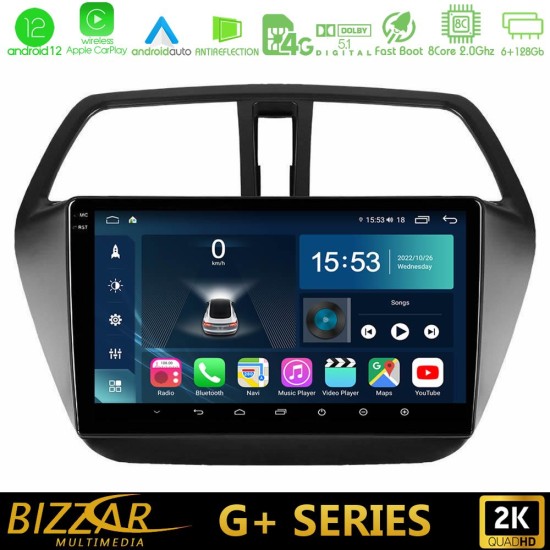 Bizzar G+ Series Suzuki SX4 S-Cross 8core Android12 6+128GB Navigation Multimedia Tablet 9"