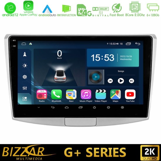 Bizzar G+ Series VW Passat 8core Android12 6+128GB Navigation Multimedia Tablet 10"