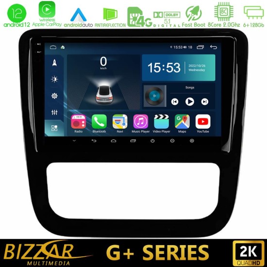 Bizzar G+ Series VW Scirocco 2008-2014 8Core Android12 6+128GB Navigation Multimedia Tablet 9" (μαύρο γυαλιστερό)