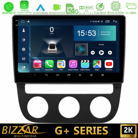 Bizzar G+ Series VW Jetta 8core Android12 6+128GB Navigation Multimedia Tablet 10"