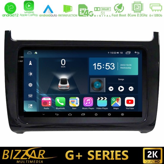 Bizzar G+ Series Vw Polo 8core Android12 6+128GB Navigation Multimedia Tablet 9"