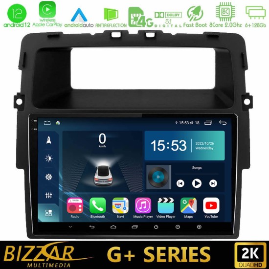 Bizzar G+ Series Renault/Nissan/Opel 8core Android12 6+128GB Navigation Multimedia Tablet 10"