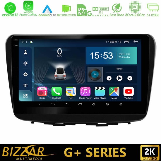 Bizzar G+ Series Suzuki Baleno 2016-2021 8Core Android12 6+128GB Navigation Multimedia Tablet 9"