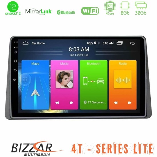 Bizzar 4T Series Dacia Duster 2019-> 4core Android13 2+32GB Navigation Multimedia Tablet 10"