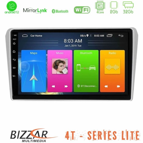 Bizzar 4T Series Toyota Avensis T25 02/2003 – 2008 4Core Android13 2+32GB Navigation Multimedia Tablet 9"