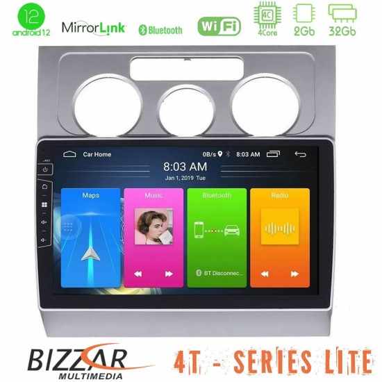 Bizzar 4T Series VW Touran 2003-2011 4core Android13 2+32GB Navigation Multimedia Tablet 10"