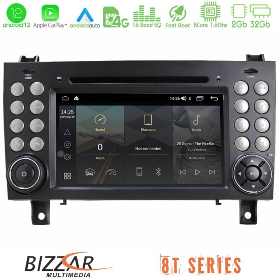 Bizzar OEM Mercedes SLK Class 8core Android12 2+32GB Navigation Multimedia Deckless 7" με Carplay/AndroidAuto